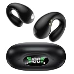 2026 Sports Cuffie Bluetooth 6.1 - Wireless Auricolari Clip Orecchio Elegante Auricolari ad Alte Prestazioni per Gli Amanti Degli Sport All'aperto con Caso di Ricarica,USB-C, IPX7 - Classico Nero