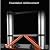 Ladders,Telesladder Portable Ladder Extendable Portable Alumimax Load 150Kg Multi-Purpose for Household or Work/13.5Ft/13.5Ft