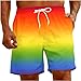 Mens Swim Trunks 5 Inch No Liner Beach Surfing Board Shorts Drawstring Quick Dry Bathing Suit Summer Beach Shorts Men Swim Shorts Multicolor M