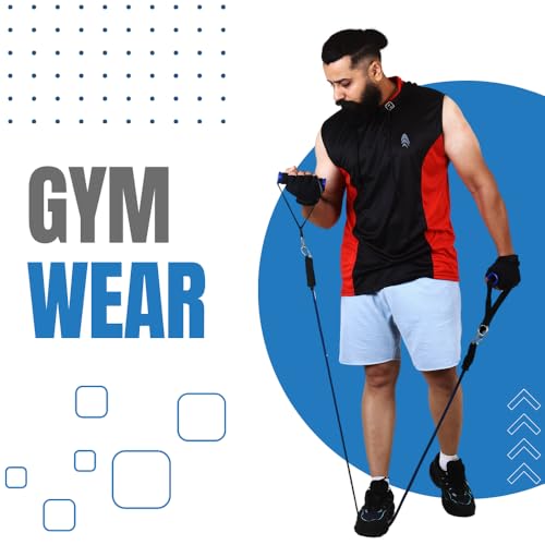 Image of Sleeveless Hoodies T Shirts for Men - Gym Vest, Sando Tank Top Wear, Workout Baniyan, Bodybuilding Tshirts, Sports Tshirt Vests