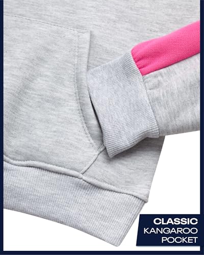 Reebok Toddler Girls Sweatsuit Set - 2 Piece Performance Fleece Pullover Hooded Sweatshirt and Jogger Sweatpants for Girls4