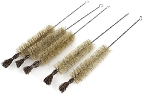 Aexit 110mm x Painting Supplies & Wall Treatments 30mm Twist Bristle Test Tube Cleaning Bottle Brush Brown Paint Rollers 5 Pcs