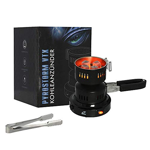 ® Pyrostorm VTX Shisha Kohleanzünder 650W | Dieser elektrischer Kohlenanzünder bringst du schnell und sauber Naturkohle zum Glühen!