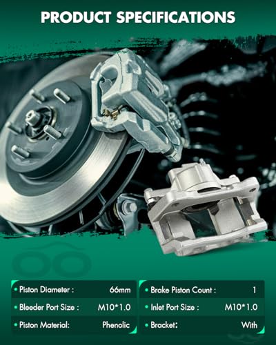 Image of SCITOO 18B5485 Front Right Disc Brake Caliper w /Bracket For Chrysler For Town & Country 2013-2016,For Dodge For Grand Caravan 2013-2016,For Dodge For Journey 2013,Single Piston