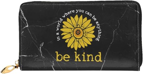 In A World Where You Can Be Anything Be Kind Wallet Card Bag