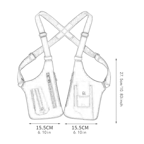 Underarm Shoulder Bag Trendy Satchel Steampunk Armpit Bag Double Shoulder Pouch3