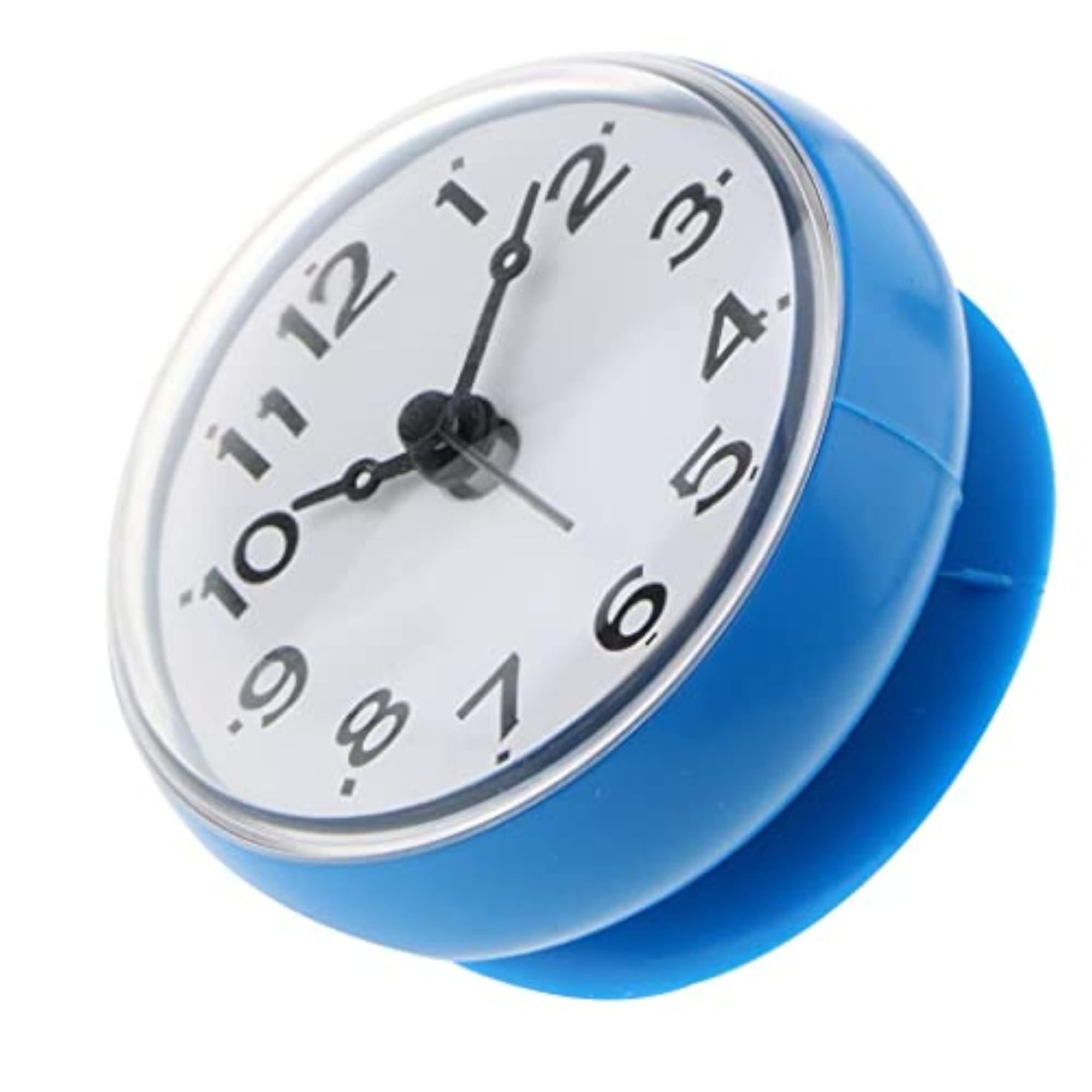 Silicone Waterproof Suction Cup Clock, Blue