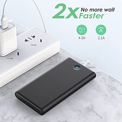 Fochew HX120S2 Portable Charger, 2-Pack 20000Mah Power Bank Ultra Slim Fast Charging External Battery Pack thumb #3