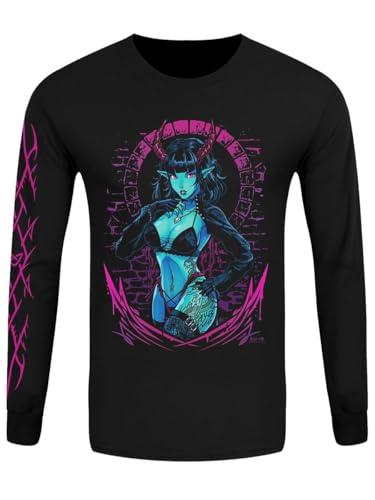 T-shirt manches longues noir Jolie Requiem Collective pour femme