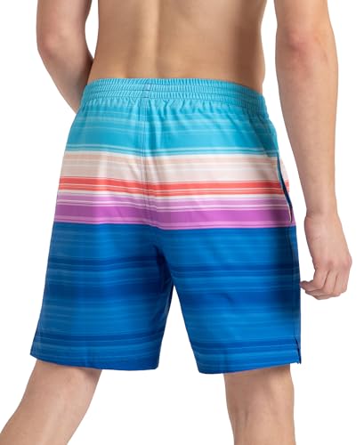 Image of Speedo Men's 4 Way Flex Essential Printed Watershorts with Side Pockets | Water Repellent | Internal Drawcord | Wide Waistband Swimming Trunks