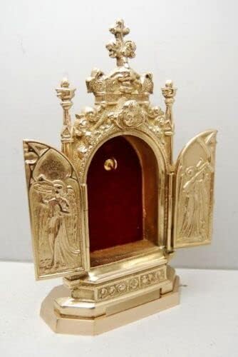 Miniatura 4 de Relicario Tríptico de Latón Gótico, Santuario de Reliquias de la Iglesia (CCG-46)