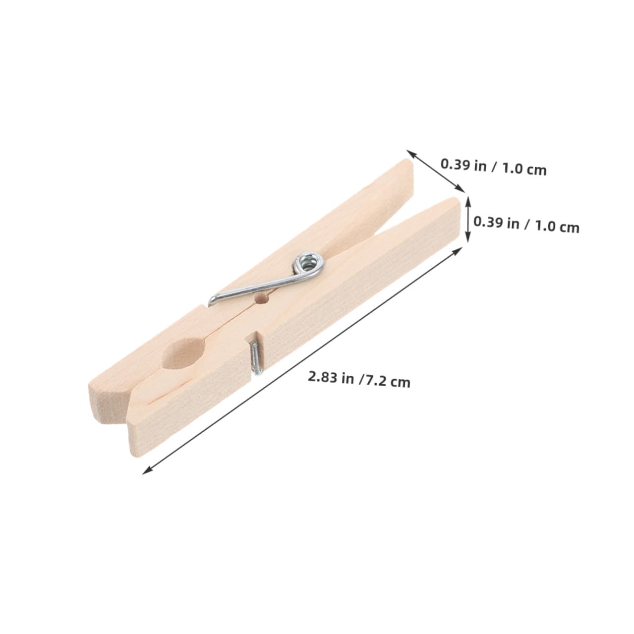 150 pezzi Mollette Bucato in Legno Clip Antivento per Vestiti Piccoli come Calzini e Multiuso per Appendere Foto e Tessuti Portatili per Uso Interno ed Esterno