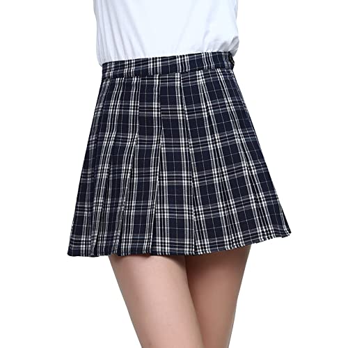 Women Girls Pleated Skirt Mini Skort Plaid Pleated Tennis Skirts Uniform Skirt Athletic Golf Skirts with Inner Shorts Women Girls Pleated Skirt Mini Skort Plaid Pleated Tennis Skirts Uniform Skirt Athletic Golf Skirts with Inner Shorts