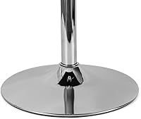 Vista 6 de Mesa de pub cuadrada con parte superior negra, mesa giratoria de 360 grados de altura ajustable, mesa de cóctel alta, pata y base de acero