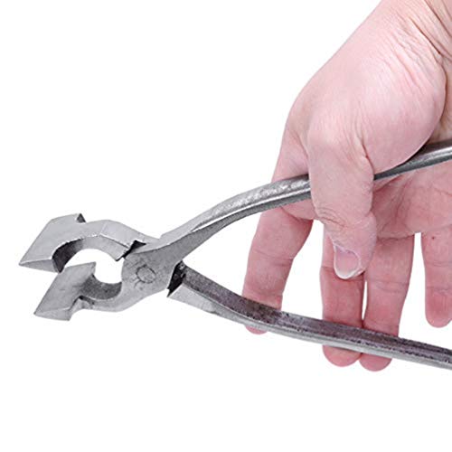 Alicate de couro para o nariz curvo de ferramentas profissionais alicates de nariz reto DIY Edge Aju