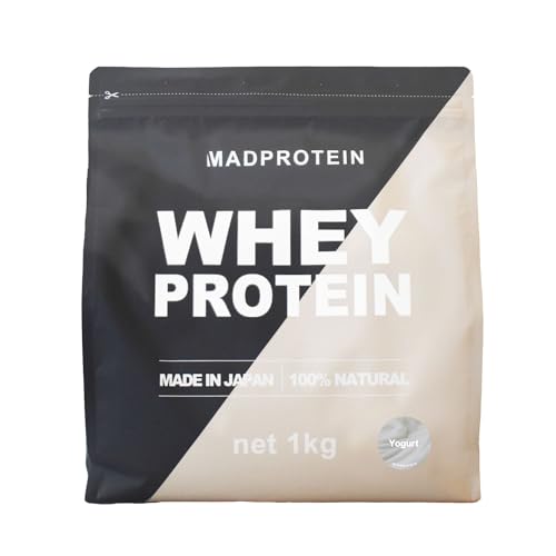 MAD PROTEIN ホエイプロテイン WPC 人工甘味料不使用 国内製造 (ヨーグルト, 1kg)