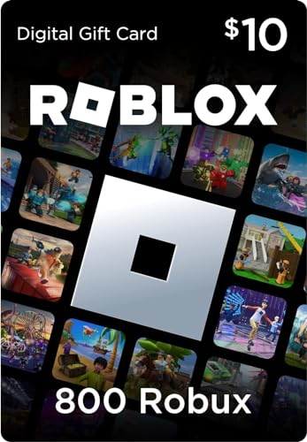 Image of Roblox Gift Card Code - $10 Roblox Credit / 800 Robux [Online Game Code]