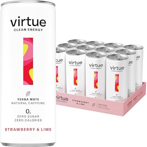 Virtue Yerba Mate Energy Drink, Strawberry & Lime Cover