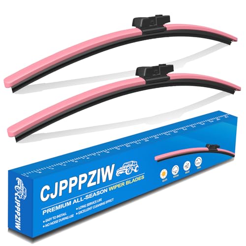 CJPPPZIW® Windshield Wipers Replacement for Mini Cooper Clubman F54 2016-2023,Streak-free,OEM Quality Premium All-Season Pink Wiper Blades-22"+20"(Pack of 2) by CJPPPZIW - Used condition - US$24.65