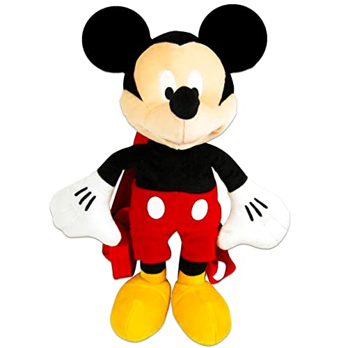 Mickey Mouse Backpack Plush Set - Mickey Mouse Plush Backpack Bundle with Mickey and Minnie Mouse Stickers | Mickey Mouse Backpack for Toddler Boys2