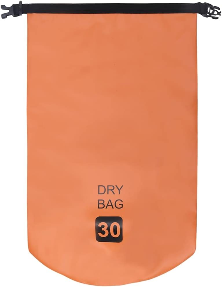 vidaXL Dry Bag, Waterproof Backpack Boating Dry Sack, Waterproof Bag for Water Sports, Dry Bag with Zipper Waterproof Duffel Bag, Orange PVC