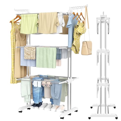 Innotic Stendino, 4 Livelli Stendibiancheria Verticale...