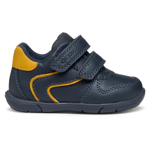 Geox Bébé garçon B Zapito Boy First Walker Shoe, Navy Ochre, 23 EU