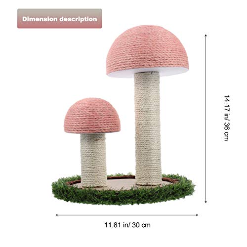Balacoo – Moldura para escalada de gatos resistente ao desgaste, placa de raspagem de cogumelo de si