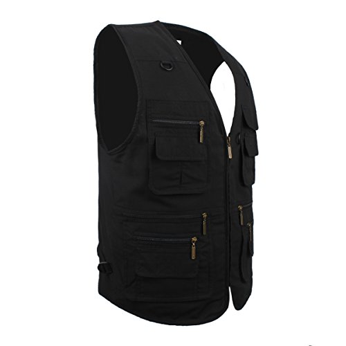 LUSI MADAM Men's Multi-Pocket Outdoor Travel Fishing Vest