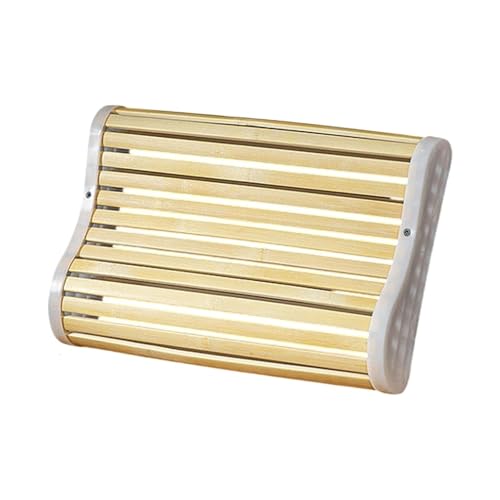 YZDKR Appuie-tête de Sauna en Bambou, Respirant et Relaxant, Repose-Nuque, Accessoire d'été Frais for la Maison, la Salle de Sport et Le Spa pour Sauna Room Sweat Room(27cmx40cm)