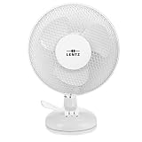 Ventilator, drehbar/oszillierend, 2 Geschwindikeiten (Tischventilator, Weiss)