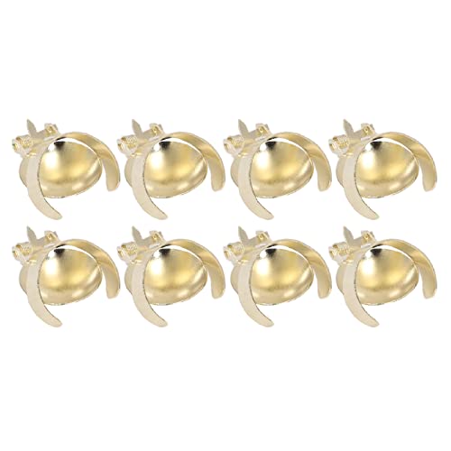 Candle Snuffer, Fire Extinguishing Candle Snuffer Automatic Safe 8 Pieces Time Saving for Home (Gold)