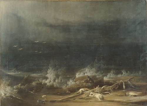 Impression d'art Le déluge Joshua Shaw toile canvas haut de gamme 50 x 70 cm de collection