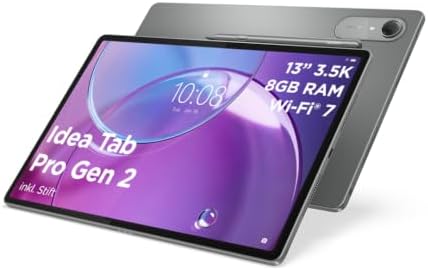 Lenovo Idea Tab Pro Gen2 | Tablet | QIRA | 13" |8GB |128GB | Android |Grau | 13 Zoll 3.5K LCD Display | Touch | Snapdragon 8s | 8GB RAM | 128GB Speicher | Android 16 | WiFi7 + BT6.