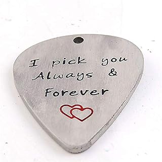 U/K Pendentif perforé en acier inoxydable – Accessoire d’instrument de musique national – Médiator Ukulélé – Lettres… - Les Beatles, Paul McCartney, John Lennon, RIngo Starr, George Harrison