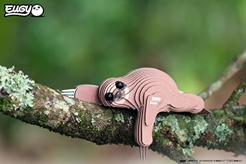 Eugy Sloth 3D Puzzle, 23 Piece Eco-Friendly Educational Learning Puzzles For Kids 6+ #TOP1