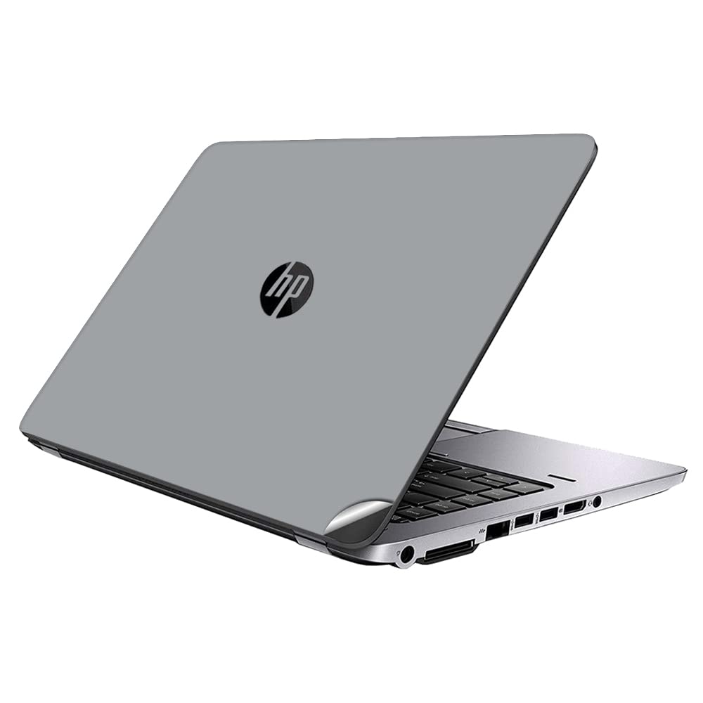 Gadgets WRAP Premium Vinyl Laptop Decal Top Only Compatible with HP Elitebook 820 G1 - Silver Glossy