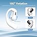 Xmenha F22 Blue Single Bluetooth In Ear Wireless Bone Conduction Headphones with Earhook, Open Ear Bud, IPX5 Water Resistant, 15H Playtime, Bluetooth 5.3