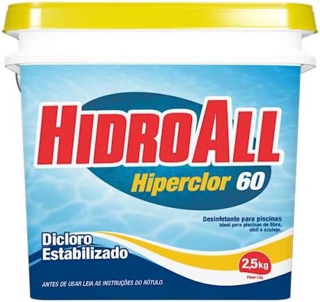 HidroAll Balde cloro Hiperclor 60 balde 2,5Kg