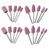 Housoutil 20個 軸付砥石 研削研磨ビット 耐摩耗性 軽量 コンパクト 電動ドリル対応 非研磨用