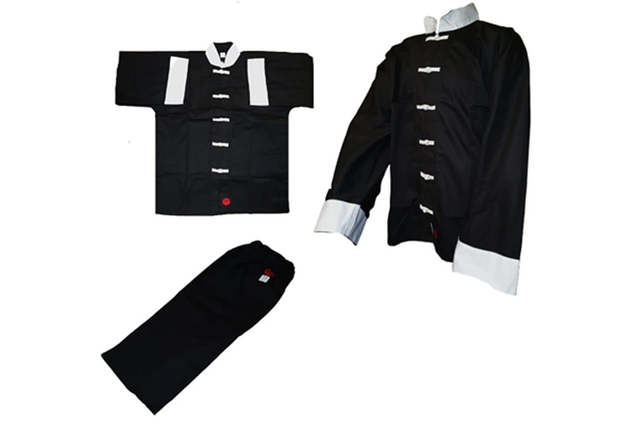 Men's Black Adult Kung Fu/Tai Chi Uniform (5/180Cm) 5/180Cm