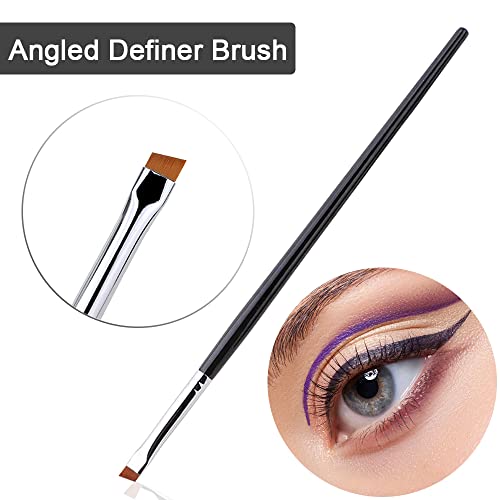 Rytrre Fine Angled Eyeliner Brush, Ultra Thin Precision Eye Liner Makeup Brushes Set, Fine Point Eyeliner Brush Eye Makeup Tool #TOP2