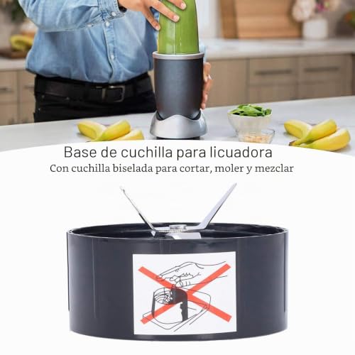 Cuchilla cruzada de acero de repuesto compatible con batidora 1001 5
