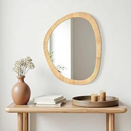 H HOMEWINS Rattan Mirror...