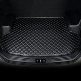 MZYRZ Car Boot Liner Mats for Ford eco Sport 2018 2019 2020 2021 2022 2023 2024 Leather Full Coverage Car Trunk Mat Cargo Liner Mat Carpet Protector Pad Anti-Slip Waterproof Accessories