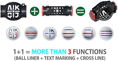 review 360 Degree Rotation Putt Track Best Triple Liner Putting Tool Kit For a Perfect Alignment - Golf Accessories, Wrapped Luxurious Gift Box, Including 3 Marker Pens ,1 Portable Pouch,1 Metal Chain