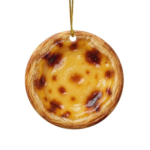 Portuguese Egg Tart Pastel De NATA Portuguese Custard Tart Ornament