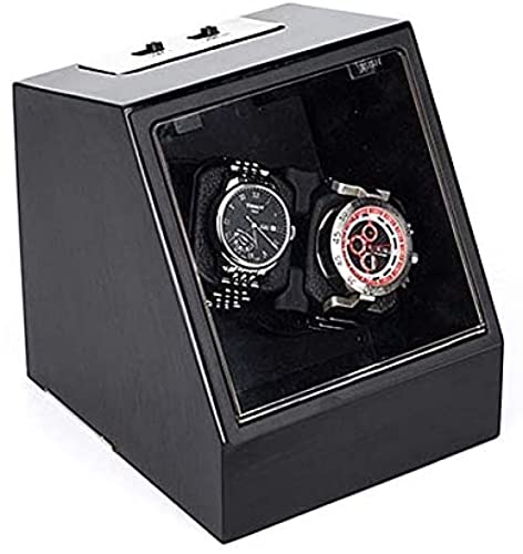 Remontoir De Montres, Moteur Silencieux Alimenté par Batterie Et Alimentation Secteur Double Boitier De Remontage Automatique pour 2 Montres Mécaniques,Un,Baifantastic
