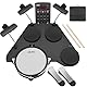 LEKATO Tragbares elektronisches Schlagzeug-Set, mit Pedal, Sticks, Reisetasche