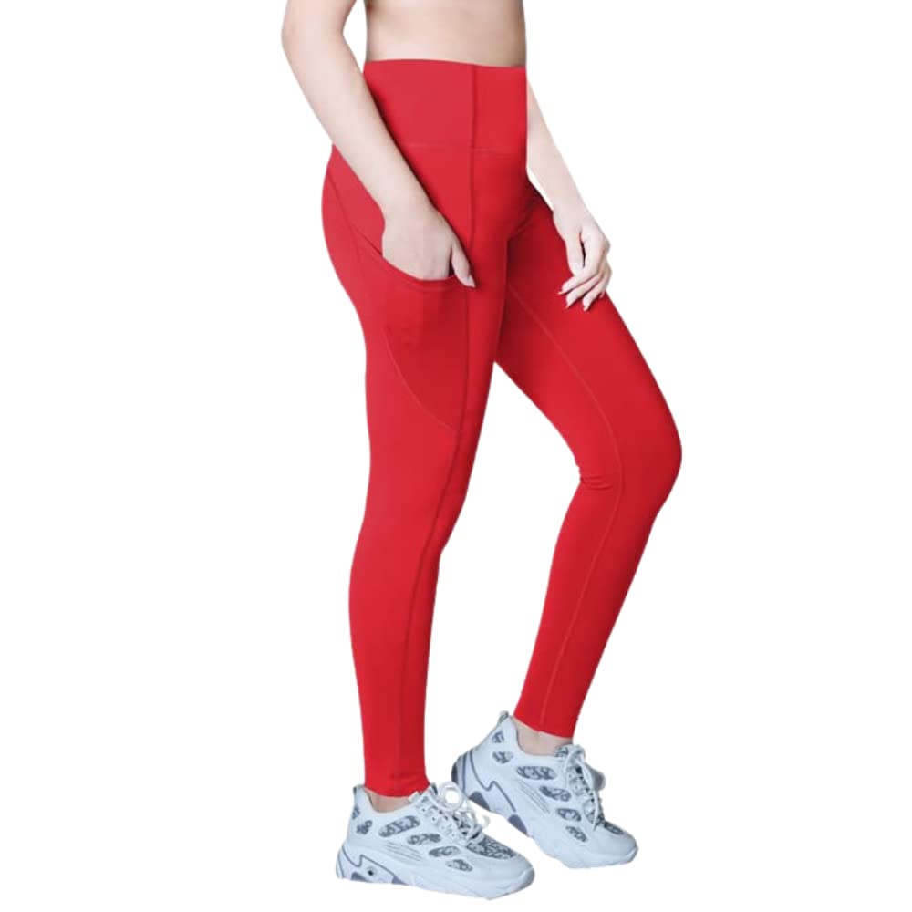 Jerdoni High Waisted Leggings for Women, Workout Leggings with Pockets for Tummy Control, Buttery Soft Yoga Leggings